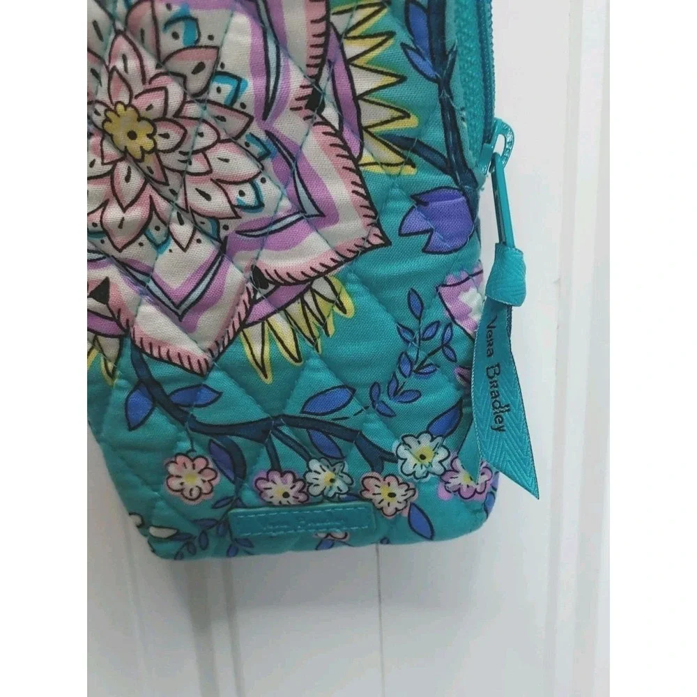 Vera Bradley Cell Phone Crossbody Purse Wallet Peacock Garden RFID Protected - Picture 5 of 5